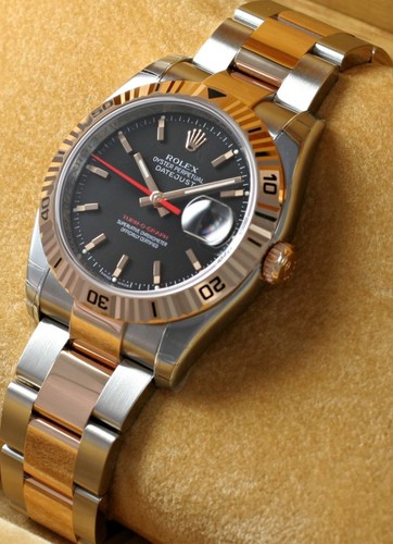 Rolex Datejust Turn-O-Graph (SS-RG-Thunderbird / Black / SS-RG) 116261