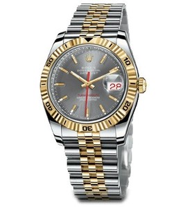 Rolex Datejust Turn-O-Graph (SS-YG-Thunderbird / Gray / SS-YG) 116263