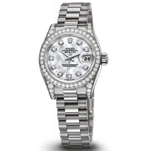 Rolex Datejust (WG-Diamonds / MOP-Diamonds / WG) 179159