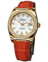 Rolex Datejust (YG-Diamonds / MOP-Diamonds / Leather) 116188-3