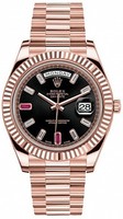 Rolex Day-Date 41mm Everose Gold 218235 Ruby