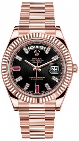 Rolex Day-Date 41mm Everose Gold 218235 Ruby