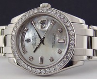 Rolex Day-Date Masterpiece (Platinum-Diamonds / MOP-Diamonds / Platinum) 18946