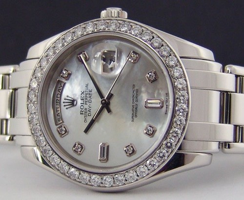 Rolex Day-Date Masterpiece (Platinum-Diamonds / MOP-Diamonds / Platinum) 18946
