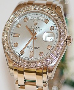 Rolex Day-Date Masterpiece (Platinum-Diamonds / Ice Blue-diamonds / Platinum) 18946