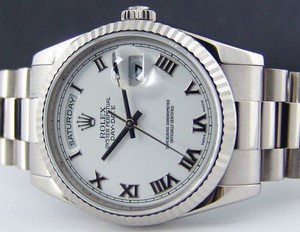 Rolex Day-Date (WG / White-Roman Numerals / WG) 118239