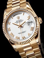 Rolex Day-Date (YG / White / YG) 118238