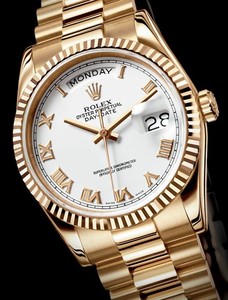 Rolex Day-Date (YG / White / YG) 118238