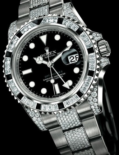 Rolex GMT-Master II (WG-Diamonds-Sapphires / Black / WG-Diamonds) 116759 SANR