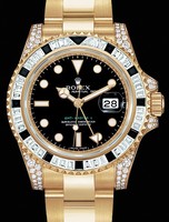Rolex GMT-Master II (YG-Diamonds-Sapphires / Black / YG-Diamonds) 116758 SANR