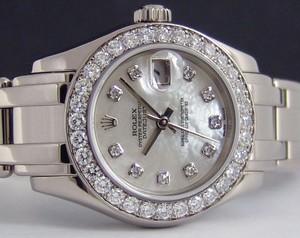 Rolex Lady-Datejust Pearlmaster (WG-Diamonds / MOP-Diamonds / WG) 80299