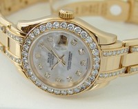 Rolex Lady-Datejust Pearlmaster (YG-Diamonds / MOP-Diamonds / YG-Diamonds) 80298