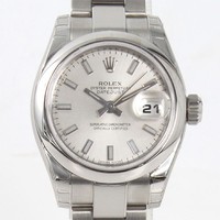 Rolex Lady-Datejust (SS / Silver-Stick / SS-Oyster) 179160