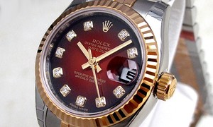 Rolex Lady-Datejust (YG-SS / Red-Diamonds / YG-SS) 179173