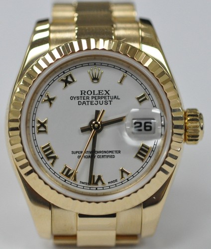 Rolex Lady-Datejust (YG / White / YG) 179178