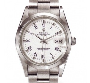 Rolex Rolex Oyster perpetual Date (SS / White - Roman Markers / SS) 115200