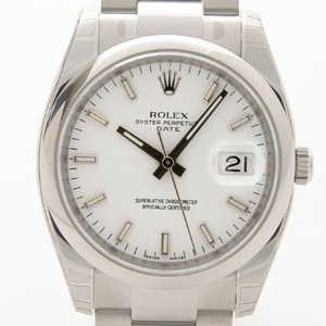 Rolex Rolex Oyster perpetual Date (SS / White - Stick Markers / SS) 115200