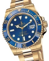 Rolex Submariner Date (YG / Blue dial / YG) 116 618LB