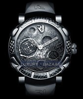 Romain Jerome Moon Dust-DNA - Black Mood Grey (SS-PVD / Grey / Black Strap) MG.FB.BBBB.00