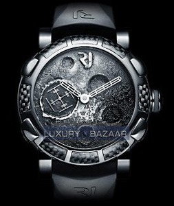 Romain Jerome Moon Dust-DNA - Black Mood Grey (SS-PVD / Grey / Black Strap) MG.FB.BBBB.00