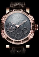 Romain Jerome Moon Dust-DNA - Sparkling Gold Mood (RG-Diamonds-PVD-Steel / Black / Black Strap) MB.F2.22BB.31