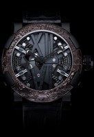 Romain Jerome Steampunk Black (SS-PVD / Skeleton / Black Strap) RJ.T.AU.SP.002.01