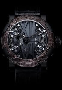 Romain Jerome Steampunk Black (SS-PVD / Skeleton / Black Strap) RJ.T.AU.SP.002.01