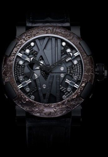 Romain Jerome Steampunk Black (SS-PVD / Skeleton / Black Strap) RJ.T.AU.SP.002.01