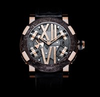 Romain Jerome Steampunk Red (SS-PVD / RG-Skeleton / Black Strap) RJ.T.AU.SP.003.01