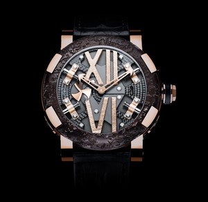 Romain Jerome Steampunk Red (SS-PVD / RG-Skeleton / Black Strap) RJ.T.AU.SP.003.01
