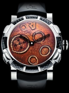 Romain Jerome Steel Mood Ochre (SS-PVD / Ochre / Black Strap) MO.F1.11BB.00