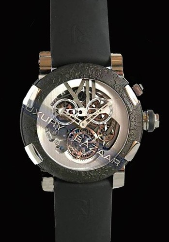 Romain Jerome Titanic-DNA - Rusted steel T-OXY III Chronograph Tourbillon/Steel TO.CH.T.OXY3.11BB.00.BB