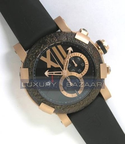 Romain Jerome Titanic-DNA - Rusted steel T-OXY III Chronograph/Pink Gold Mat CH.T.OXY4.2222M.00.BB
