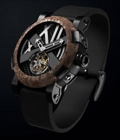 Romain Jerome Titanic-DNA - rusted steel T-OXY III Tourbillon / Black TO.T.OXY3.BBBB.00