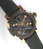 Romain Jerome Titanic-DNA – A la Grande rusted steel T-OXY III Tourbillon Steampunk /Pink Gold TO.T.ALG.OXY3R.22BB.00
