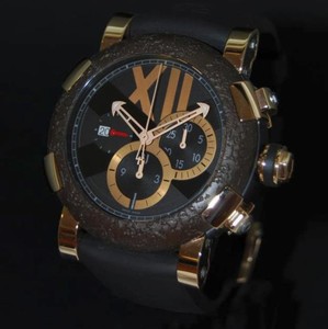 Romain Jerome Titanic-DNA – rusted steel T-OXY III Chronograph / Pink Gold CH.T.OXY3.22BB.00.BB