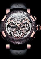 Romain Jerome Titanic-DNA Tourbillon Chronograph (RG / Skeleton / Black Strap) TO.CH.T.OXY3.2222.00