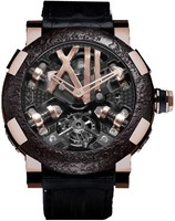Romain Jerome Tourbillon Steampunk Red (SS-Red/Black PVD / Skeleton / Black Strap) RJ.T.TO.SP.002.01