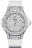 Hublot Big Bang Steel White Full Pave (SS-Pave Diamonds / White-Diamonds / White Rubber Strap) 361.SE.9010.RW.1704