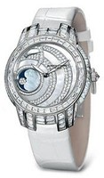 Vacheron Constantin Kalla Lune Small (WG-Diamonds / White / Leather) 83640/000G-9306