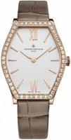 Vacheron Constantin Malte Lady (PG-Diamonds / Silver / Leather Strap) 25530/000R-9742