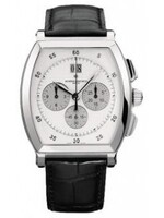Vacheron Constantin Malte Tonneau Chronograph (WG / Silver/ Leather) 49180/000G-9360