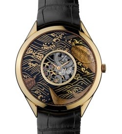Vacheron Constantin Metiers D'Art Turtle Lotus (PG / Black Laquer-Turtle / Leather Strap) 33222/000R-9548