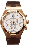 Vacheron Constantin Overseas Chronograph (RG/Silver/Leather Strap) 49150/000R-9454
