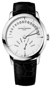 Vacheron Constantin Patrimony Date et Jour Retrograndants (WG / Silver / Leather) 86020/000G-9508