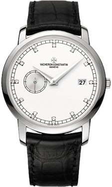 Vacheron Constantin Patrimony Traditionelle Automatic (WG / Silver / Diamonds) 87172/000G-9601