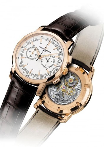 Vacheron Constantin Patrimony Traditionelle Chronograph (RG/Silver/Leather) 47192/000R-9352