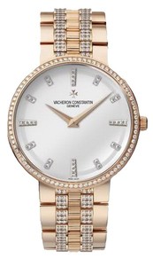 Vacheron Constantin Patrimony Traditionelle (RG - Diamonds / Silver / RG) 81574/V03R-9428