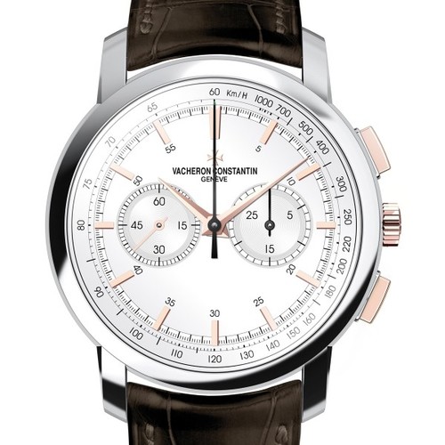 Vacheron Constantin Patrimony Traditionnelle Chronograph (WG-PG / Silver) 47192/000B-9352