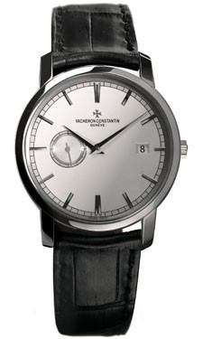 Vacheron Constantin Patrimony Traditionnelle Self-Winding (WG / Silver / Leather) 87172/000G-9301